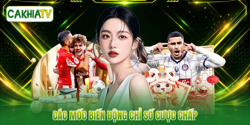 Các mốc biến động chỉ số cược chấp