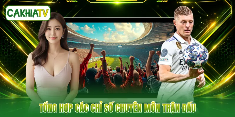 Tổng hợp các chỉ số chuyên môn trận đấu
